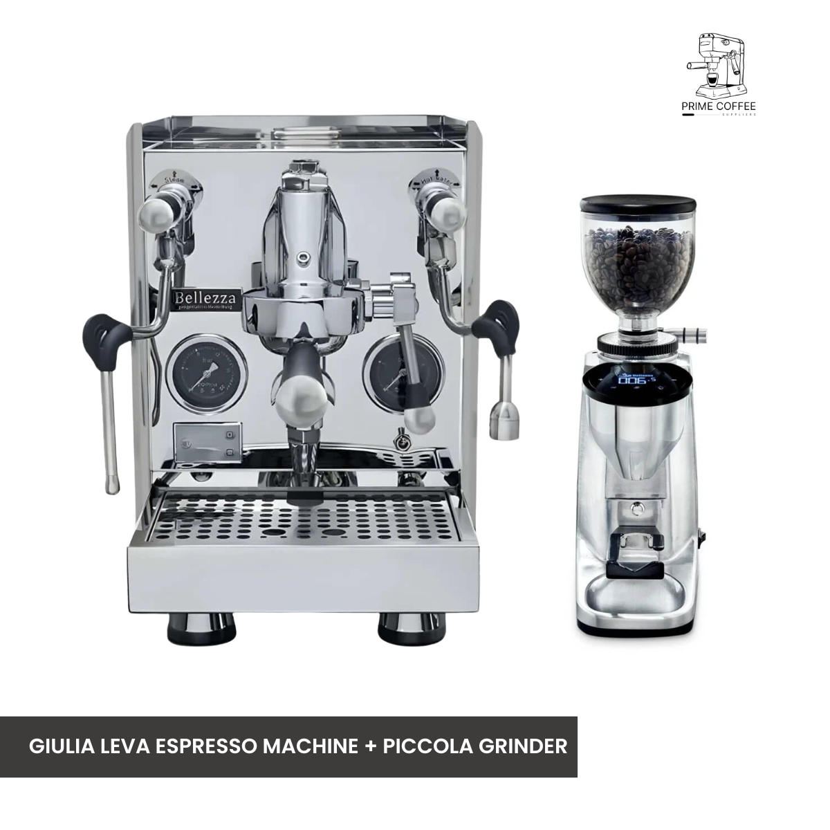 Bellezza Home Espresso Bundle - Giulia Leva Espresso & Piccola Grinder