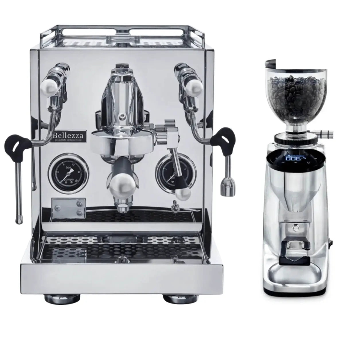 Bellezza Home Espresso Bundle - Inizio R Leva Espresso & Piccola Grinder