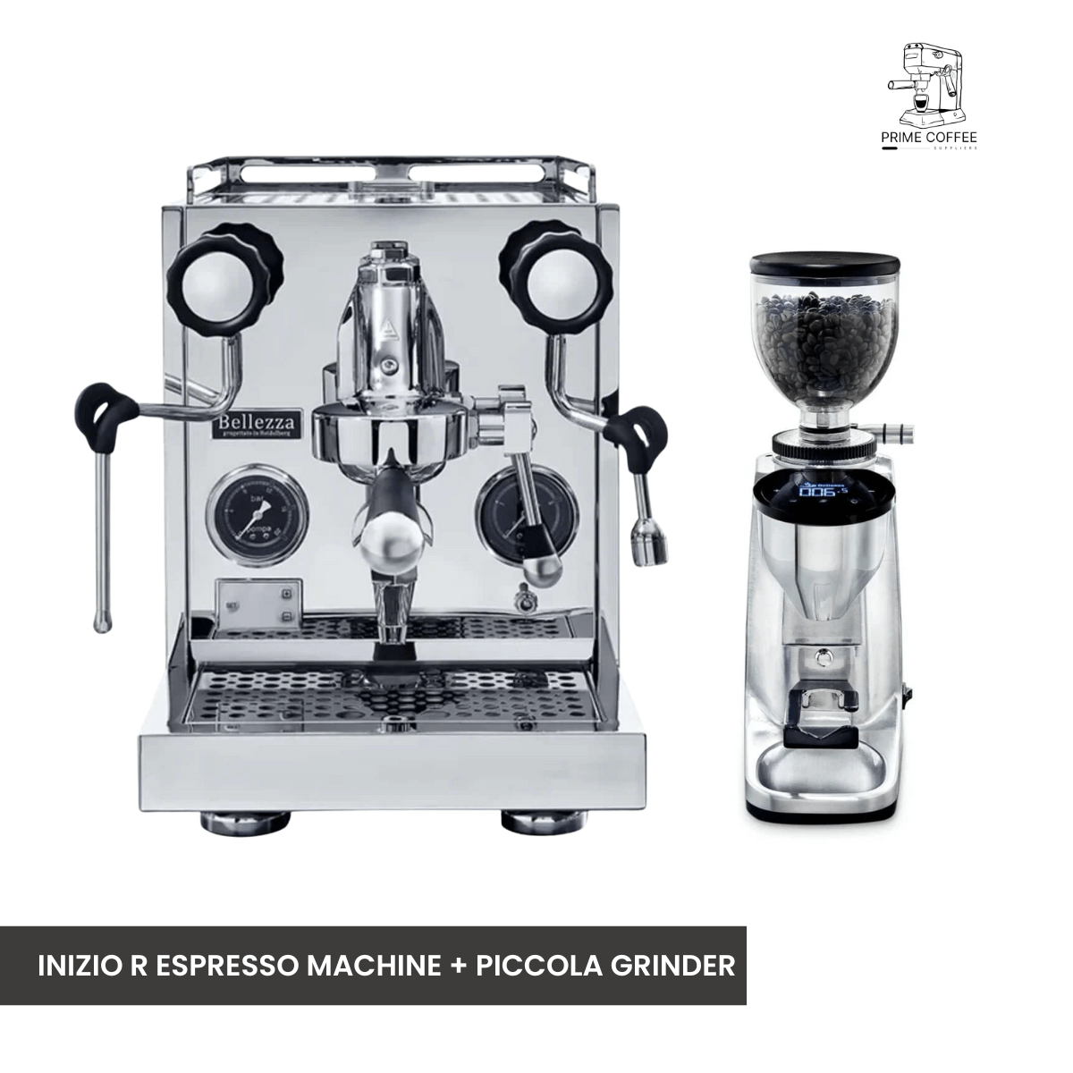 Bellezza Home Espresso Bundle - Inizio R and Inizio R Leva Espresso & Piccola Grinder