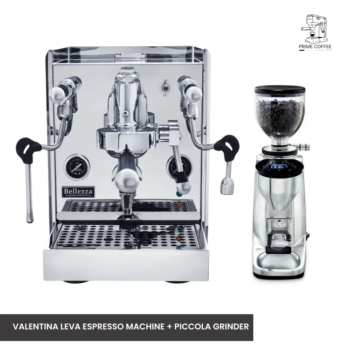 Bellezza Home Espresso Bundle - Valentina and Valentina Leva Espresso & Piccola Grinder