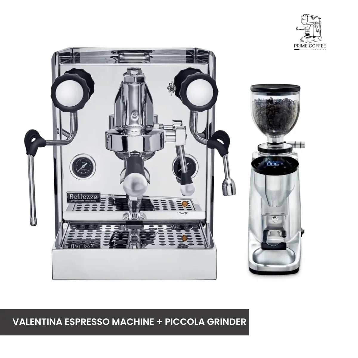 Bellezza Home Espresso Bundle - Valentina and Valentina Leva Espresso & Piccola Grinder
