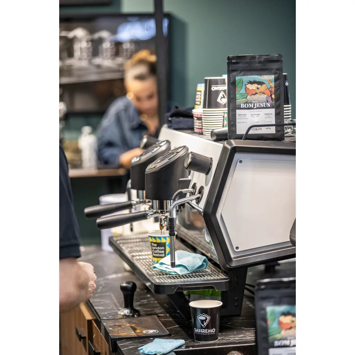 Sanremo D8 Pro 2 Group + SR83 E Pro Grinder Commercial Bundle Kit