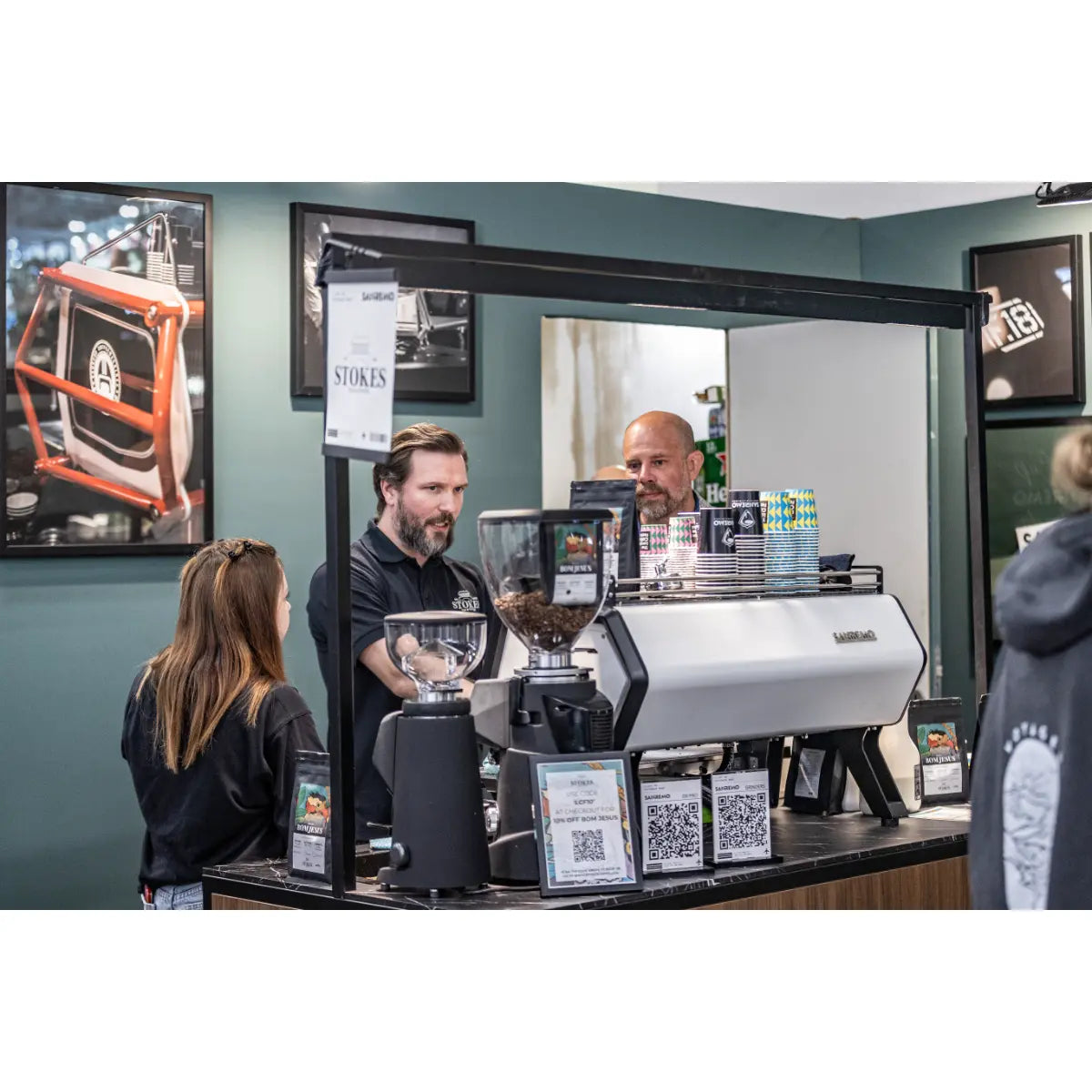 Sanremo D8 Pro 2 Group + SR83 E Pro Grinder Commercial Bundle Kit