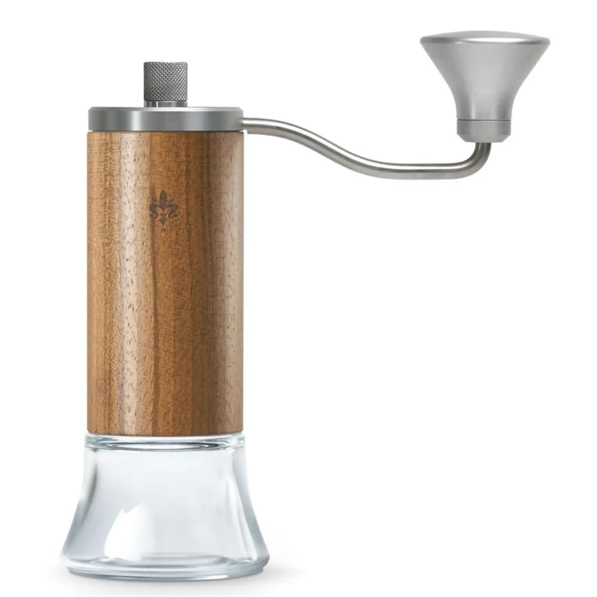Eureka Baby Hand Espresso Grinder - Manual Glass Base Walnut
