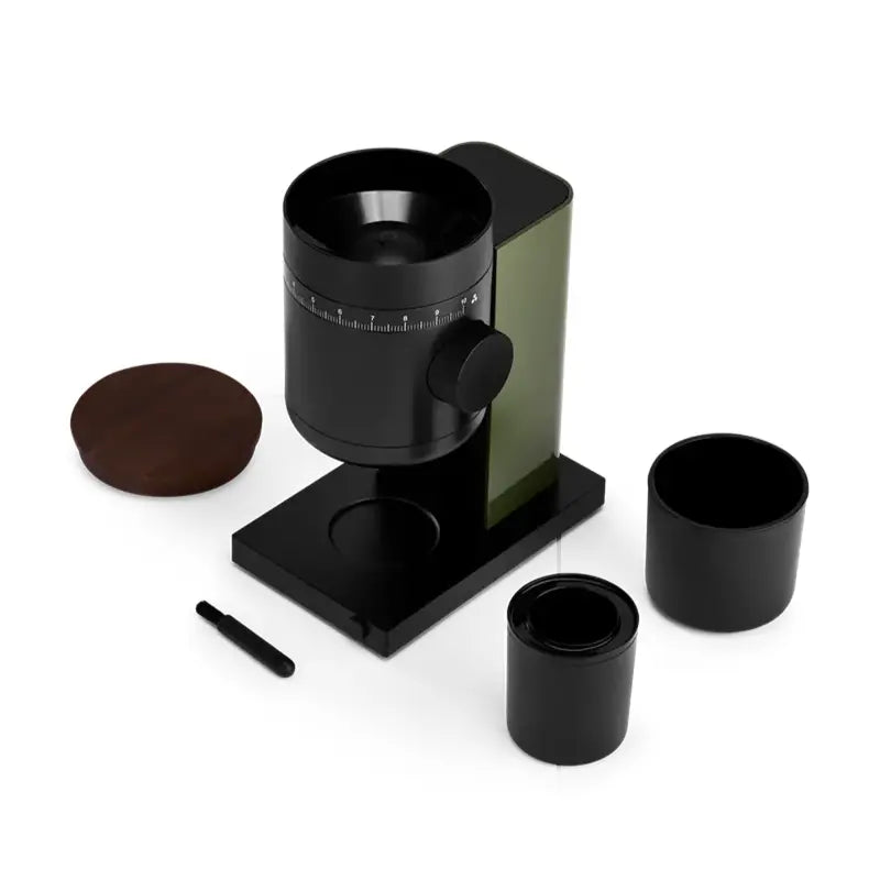 Fellow Opus 2 Conical Burr Grinder - 48mm Woodland Green & Walnut