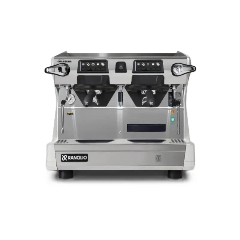 Rancilio Classe 5 Eco Crono Compact Espresso Machine (2 Group) - Automatic Single Boiler Tall White