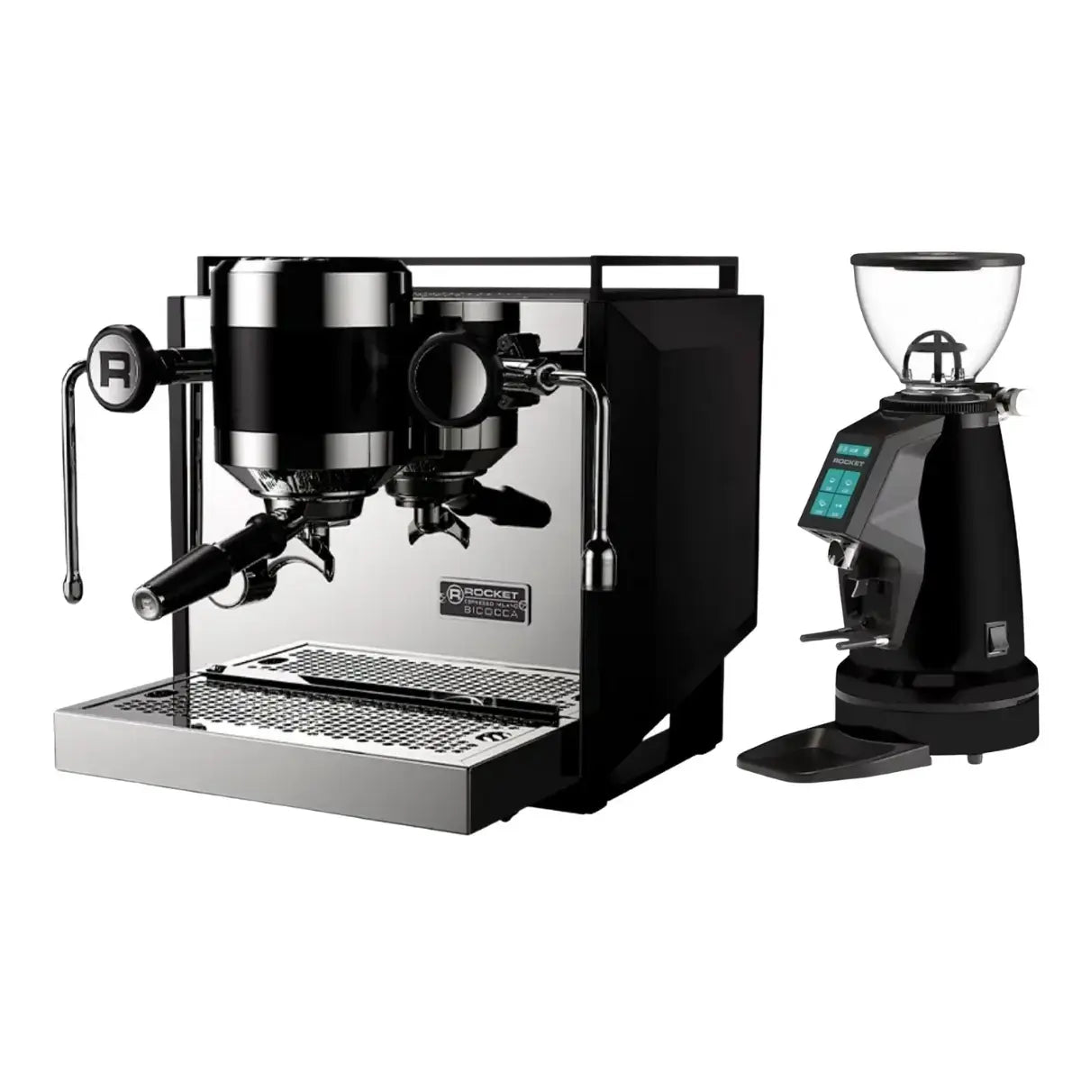 Rocket Bicocca Espresso Machine + Spluga Élite Grinder - Home Bundle Kit Black