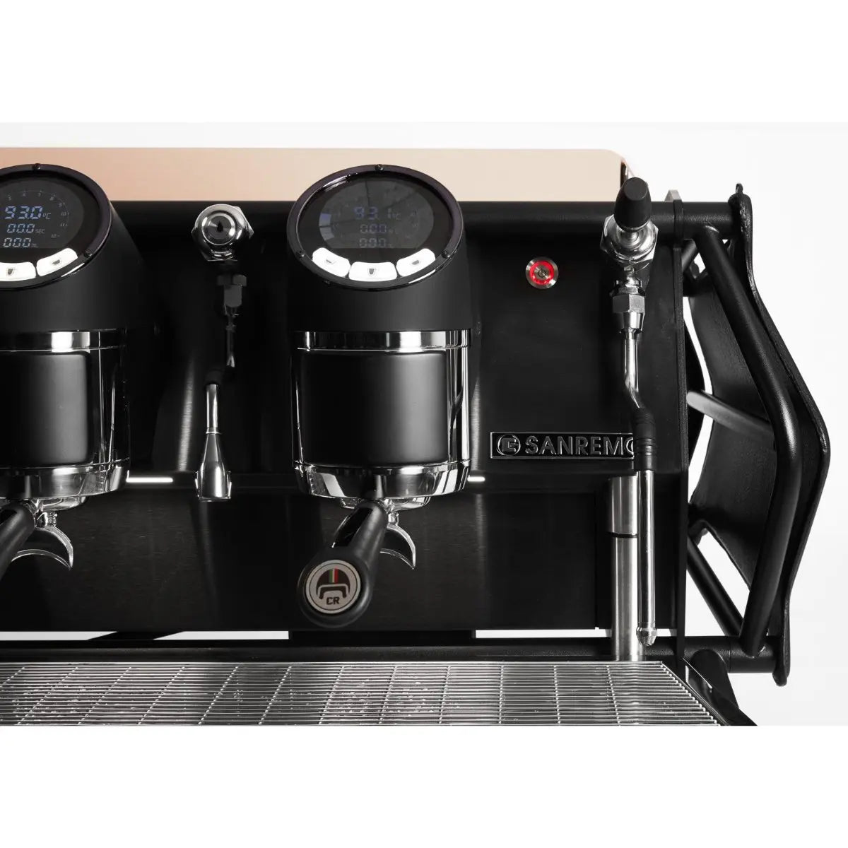 Sanremo Cafe Racer: Naked 2 Group + Fiorenzato F83 E Sense Grinder - Commercial Bundle Kit