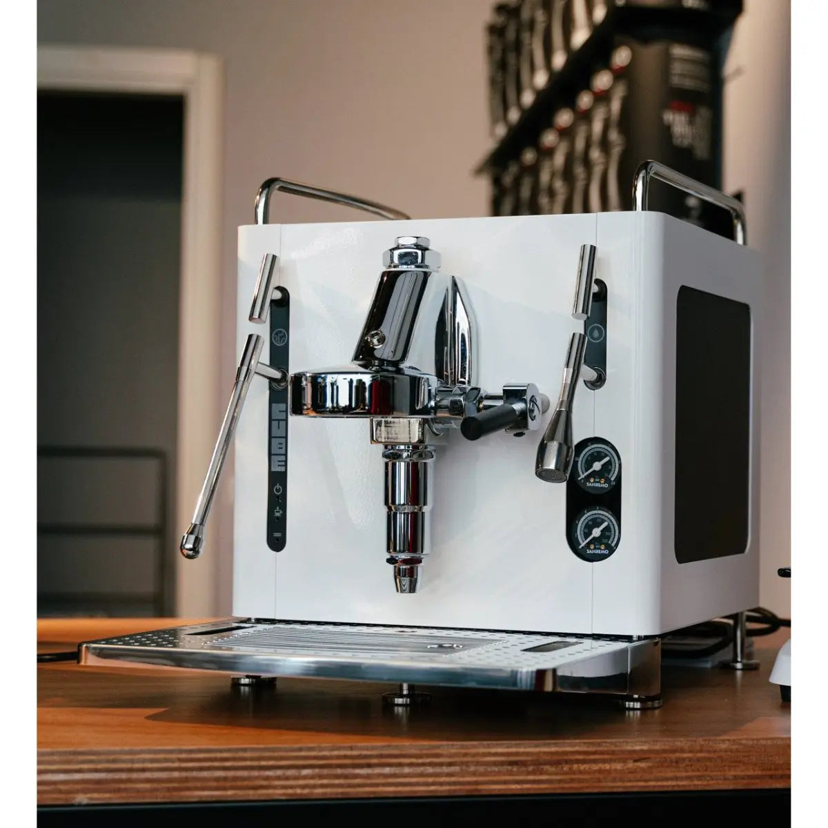 Sanremo Cube Espresso Machine in Snow White - Prime Coffee Suppliers