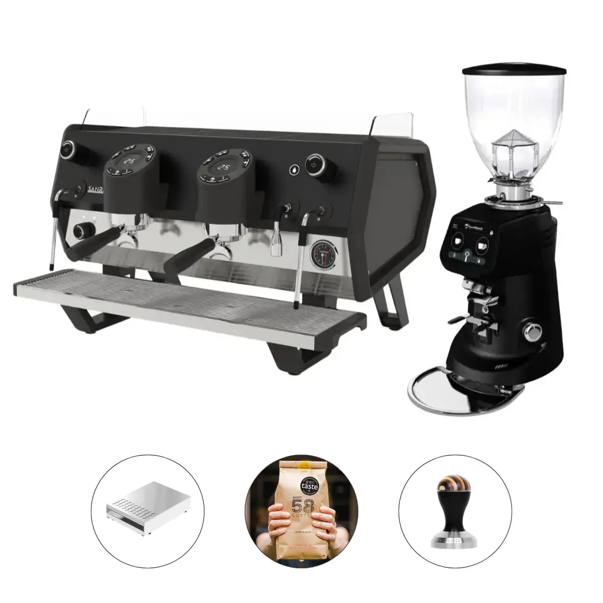 Sanremo D8 2 Group Espresso Machine + SR64 EVO Grinder - Commercial Bundle Kit