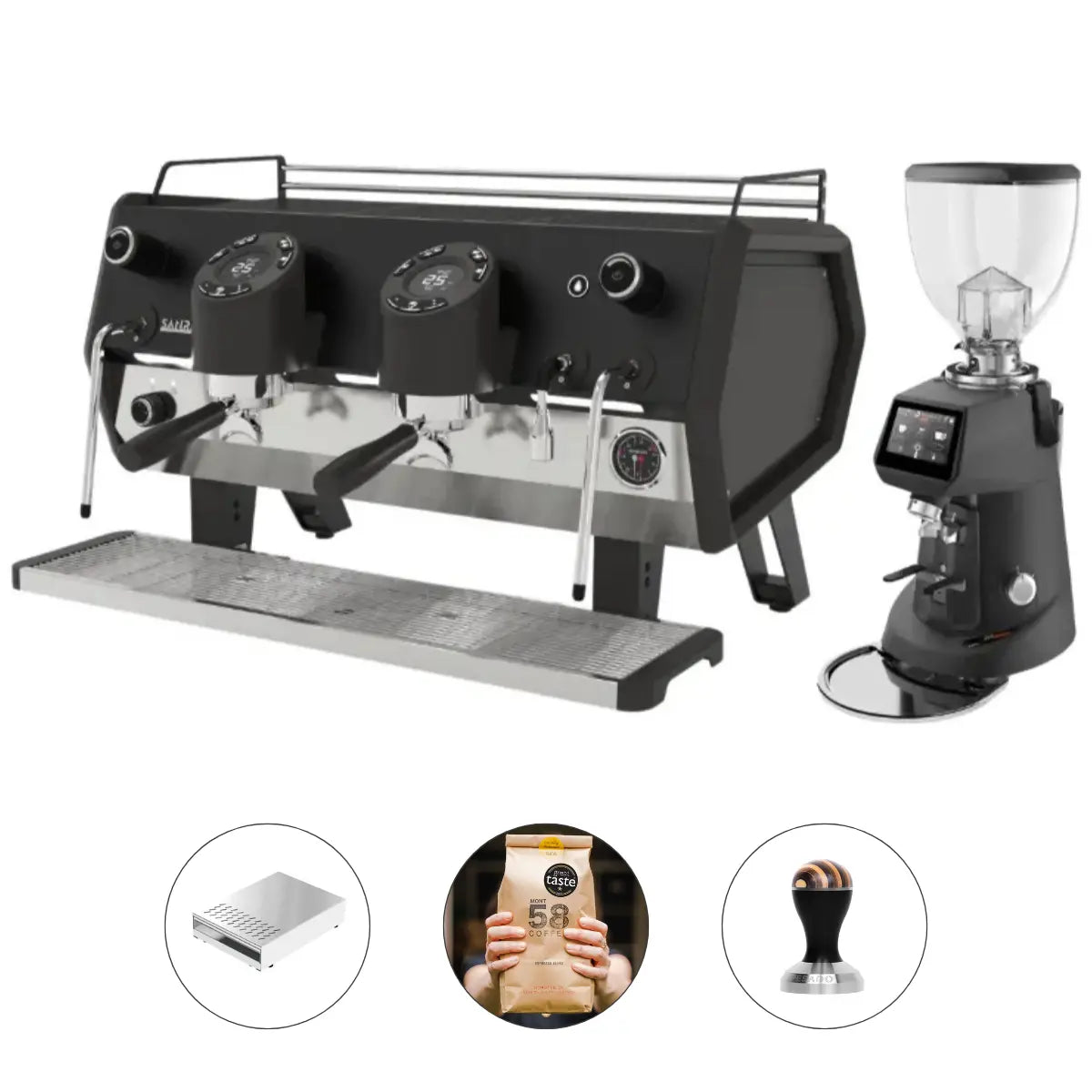 Sanremo D8 Pro 2 Group + SR64 EVO Pro Sense (Grind by Weight) Commercial Bundle Kit