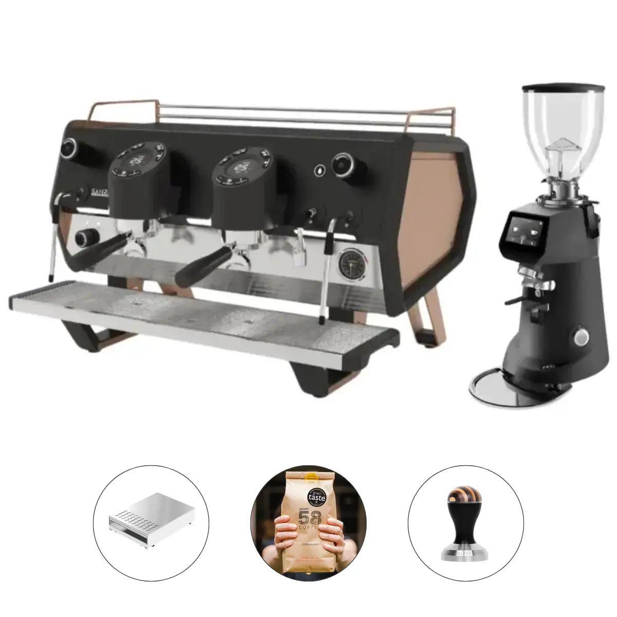 Sanremo D8 Pro 2 Group + SR83 E Pro Grinder Commercial Bundle Kit