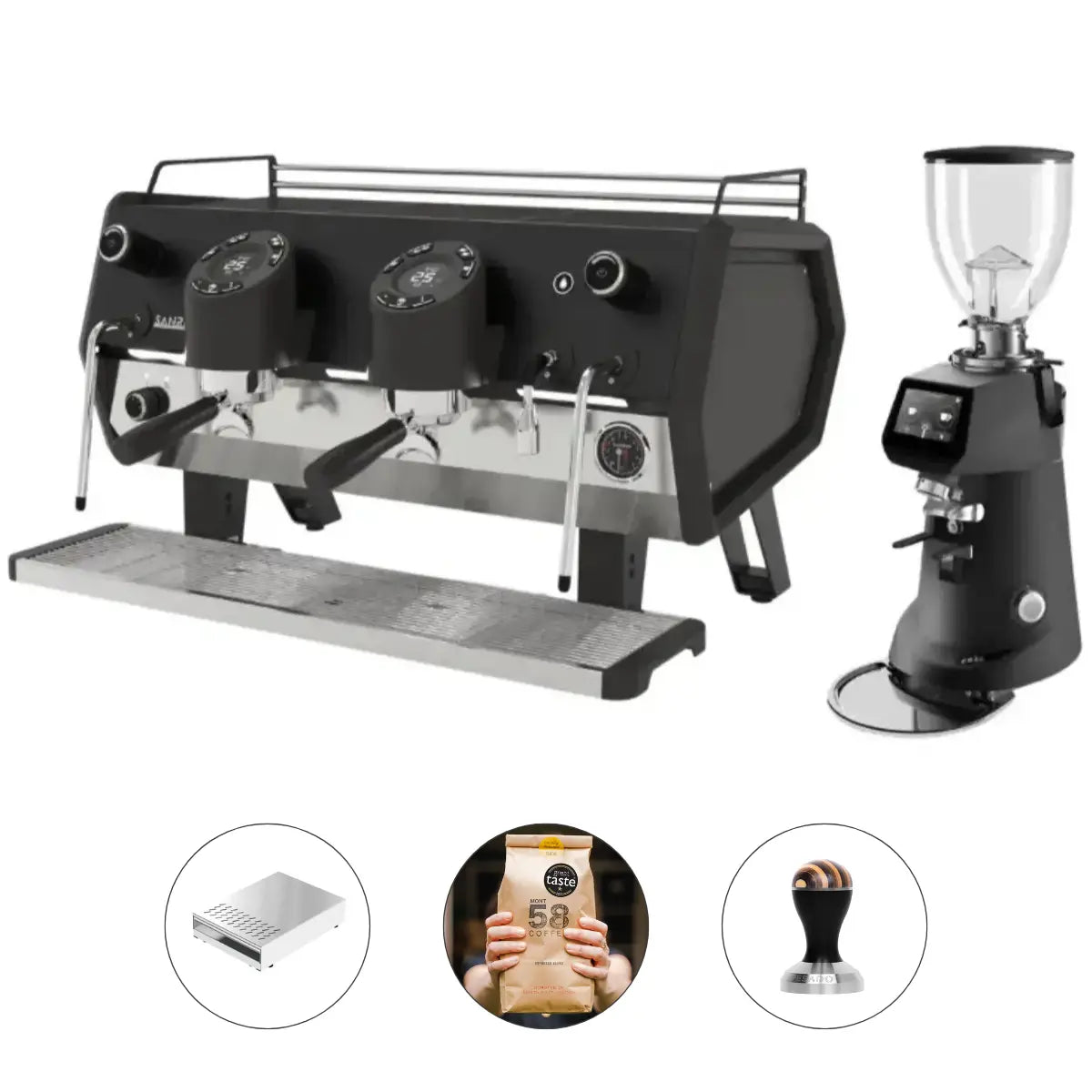 Sanremo D8 Pro 2 Group + SR83 E Pro Grinder Commercial Bundle Kit