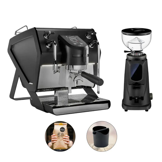 Sanremo YOU Espresso Machine + Fiorenzato All Ground Sense Grinder - Home Bundle Kit Standard Black