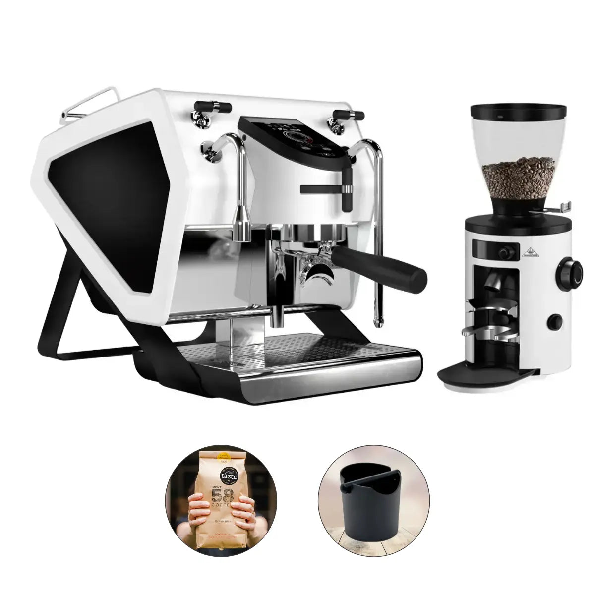 Sanremo YOU Espresso Machine + Mahlkonig X54 Grinder - Home Bundle Kit Black and White