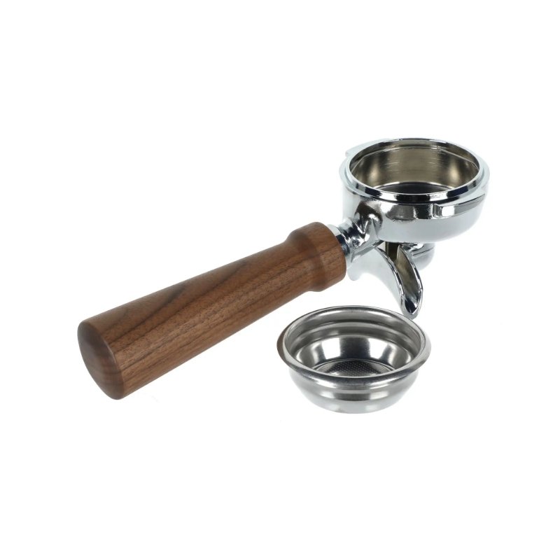 CREM - CREM Wood Walnut 2 Cup Portafilter - Portafilter - Prime Coffee Suppliers