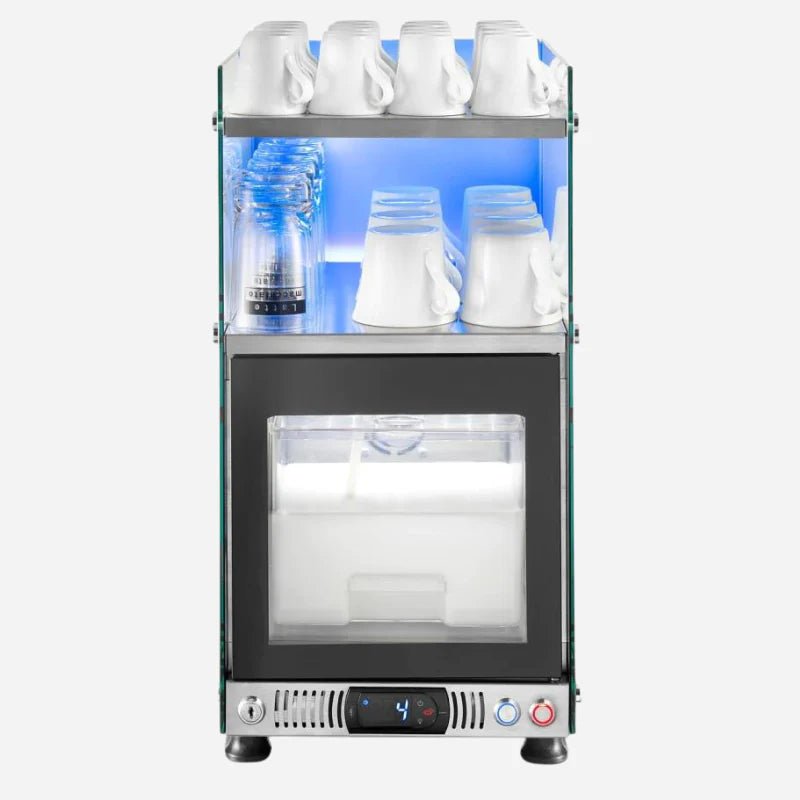 Gaggia - Gaggia 4.5L Capacity Glass Front Fridge with Cup Warmer | La Radiosa - Refrigerator - Prime Coffee Suppliers