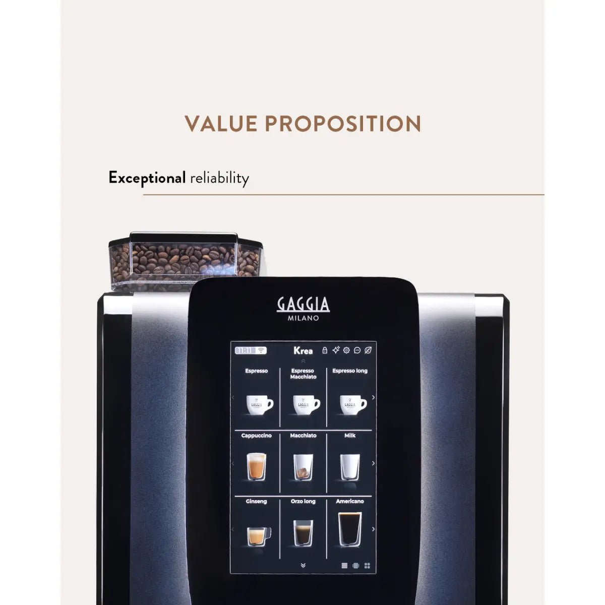 Gaggia - Gaggia Milano G300 Heavy - Duty Bean to Cup Espresso Machine - 200 Cups per Day - Coffee Machine - Prime Coffee Suppliers