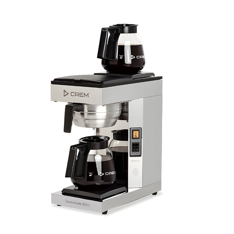 CREM - CREM A2 TK-Series Double Plate Table Top Pour & Serve + 2 x 1.8L Decanters + 25 Filter Papers - Espresso Grinder - Primecoffeesuppliers