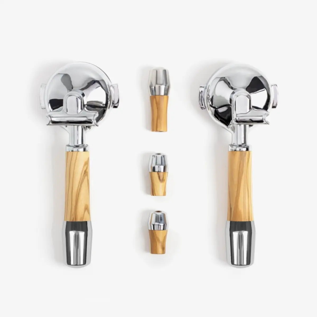 Wiedemann Manufaktur Elegant Handle Set for ECM with Tilt Levers V2 with Portafilter Olive