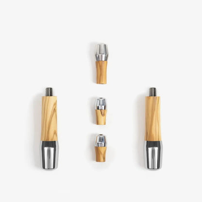 Wiedemann Manufaktur Elegant Handle Set for ECM with Tilt Levers V2 without Portafilter Olive