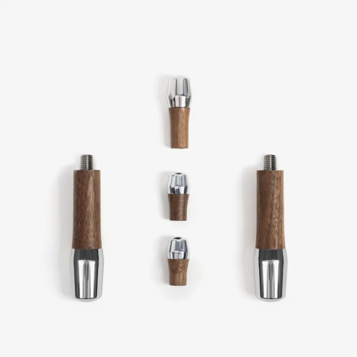 Wiedemann Manufaktur Elegant Handle Set for ECM with Tilt Levers V2 without Portafilter Walnut