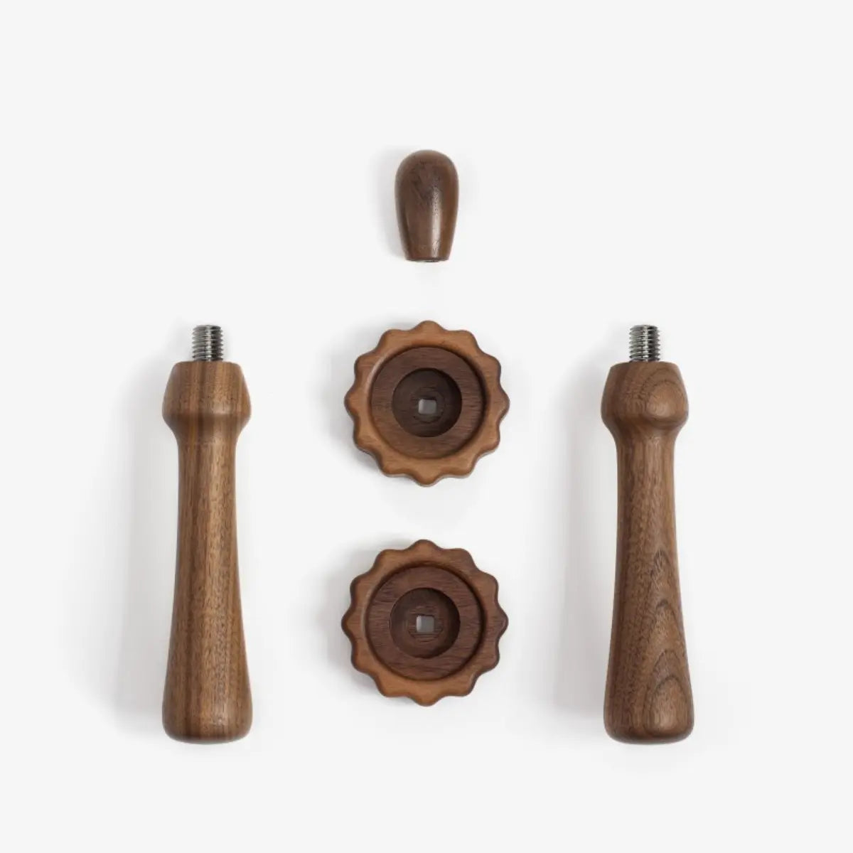 Wiedemann Manufaktur Classic Wooden Handle Set for Rocket without Portafilter Walnut