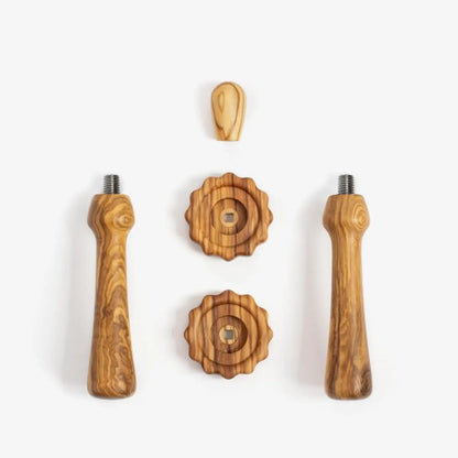 Wiedemann Manufaktur Classic Wooden Handle Set for Rocket without Portafilter Olive
