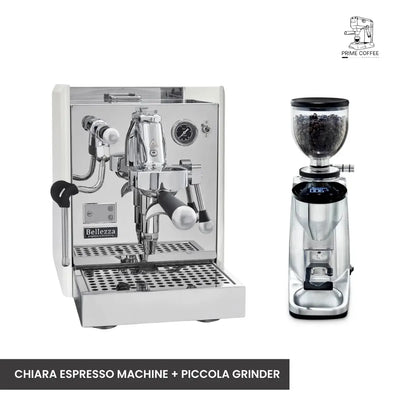Bellezza Home Espresso Bundle - Chiara Dual Boiler Espresso & Piccola Grinder