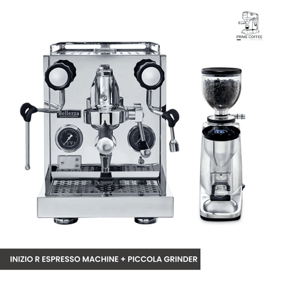 Bellezza Home Espresso Bundle - Inizio R and Inizio R Leva Espresso & Piccola Grinder