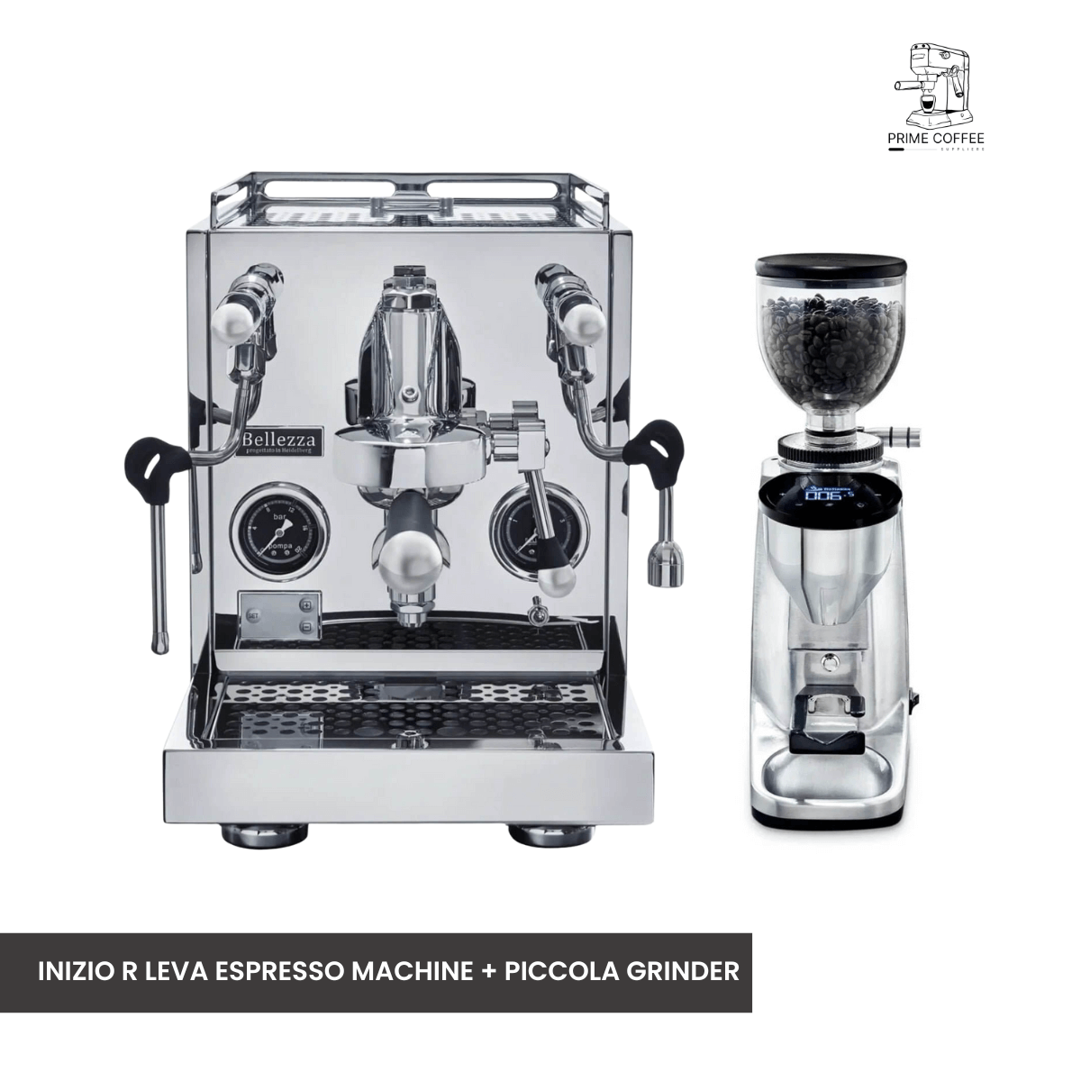 Bellezza Home Espresso Bundle - Inizio R and Inizio R Leva Espresso & Piccola Grinder