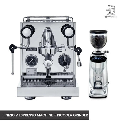 Bellezza Home Espresso Bundle - Inizio V and Inizio V Leva Espresso & Piccola Grinder