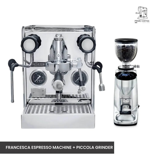 Bellezza Home Espresso Bundle - Francesca and Francesca Leva Espresso & Piccola Grinder