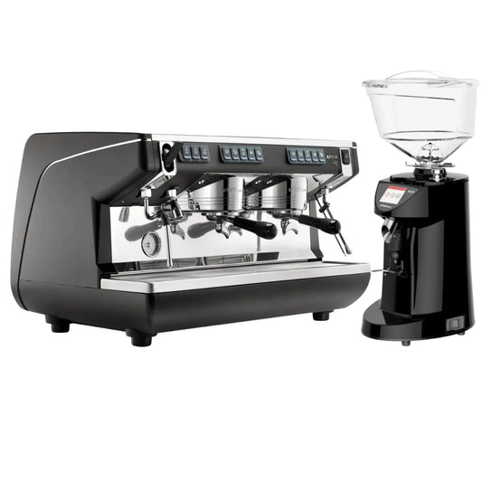 Nuova Simonelli Appia Life Standard Espresso Machine + MDJ Espresso Grinder Commercial Bundle Kit - Commercial Bundle- Prime Coffee Suppliers
