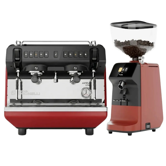Nuova Simonelli Appia Viva Standard Compact Espresso Machine + Viva Grinder Bundle Kit - Commercial Bundle - Prime Coffee Suppliers