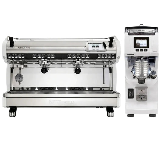 Nuova Simonelli Aurelia Wave Digit Espresso Machine + GX85 Series Grinder Commercial Bundle Kit - Commercial Bundle - Prime Coffee Suppliers