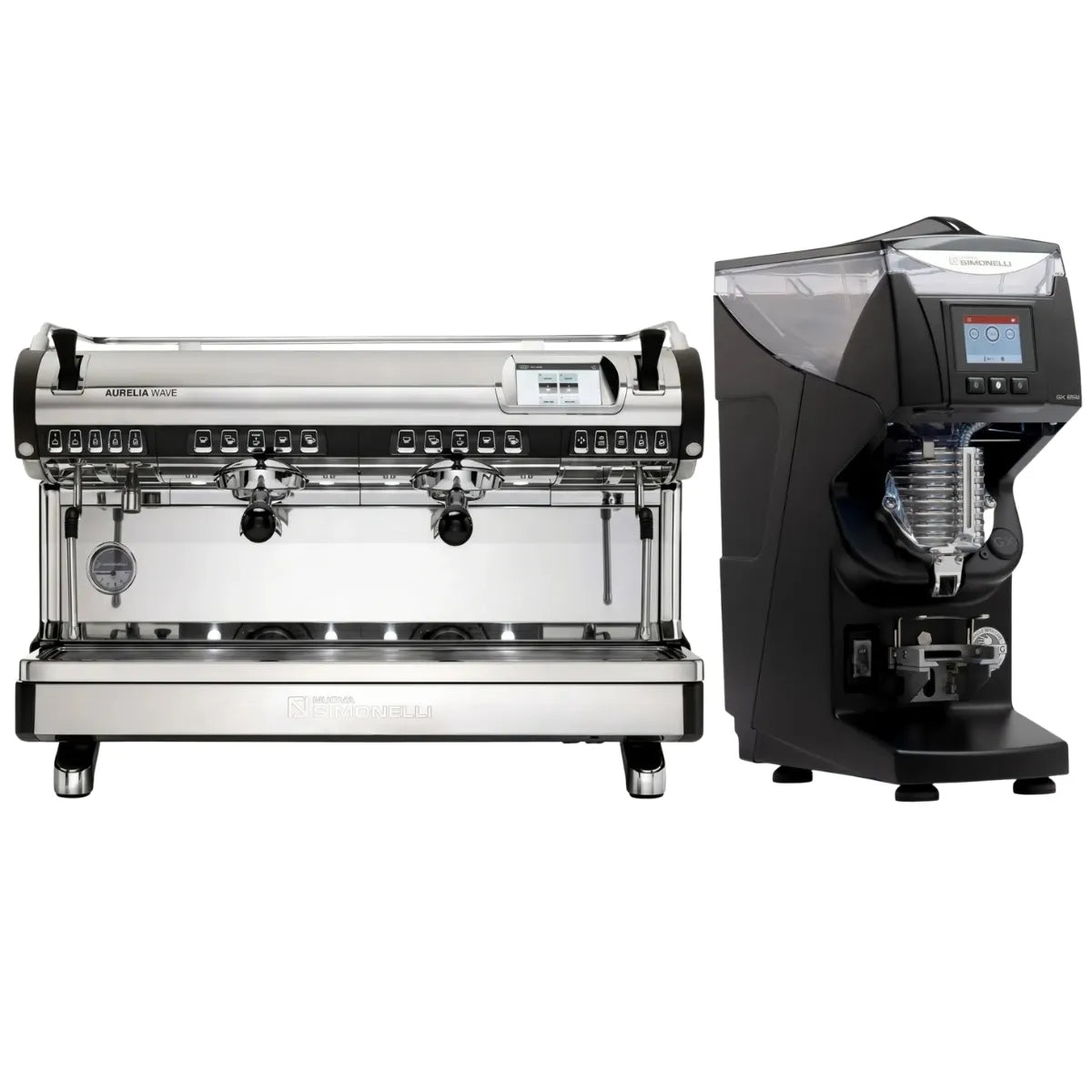 Nuova Simonelli Aurelia Wave Digit Espresso Machine + GX85 Series Grinder Commercial Bundle Kit - Commercial Bundle - Prime Coffee Suppliers