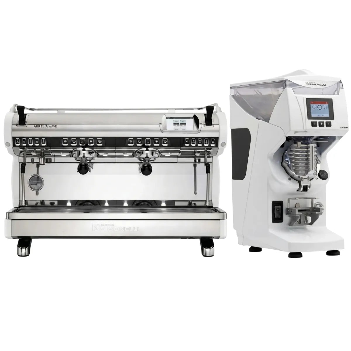 Nuova Simonelli Aurelia Wave Digit Espresso Machine + GX85 Series Grinder Commercial Bundle Kit - Commercial Bundle - Prime Coffee Suppliers
