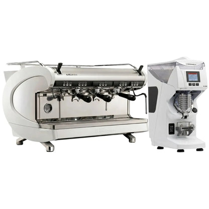 Nuova Simonelli Aurelia Wave Semi-Automatic Espresso Machine + GX85 Series Grinder Commercial Bundle Kit - Commercial Bundle - Prime Coffee Suppliers