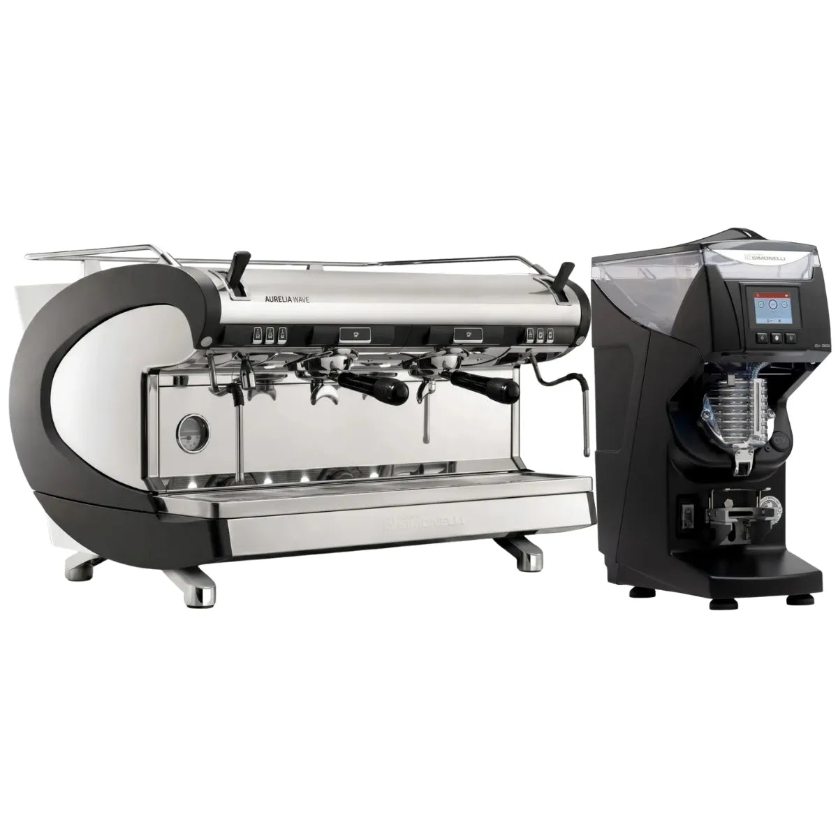 Nuova Simonelli Aurelia Wave Semi-Automatic Espresso Machine + GX85 Series Grinder Commercial Bundle Kit - Commercial Bundle - Prime Coffee Suppliers