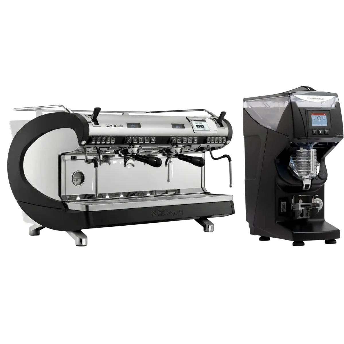 Nuova Simonelli Aurelia Wave VOL Espresso Machine + GX85 Grinder Commercial Bundle Kit - Commercial Bundle - Prime Coffee Suppliers