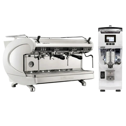 Nuova Simonelli Aurelia Wave Semi-Automatic Espresso Machine + GX85 Series Grinder Commercial Bundle Kit - Commercial Bundle - Prime Coffee Suppliers