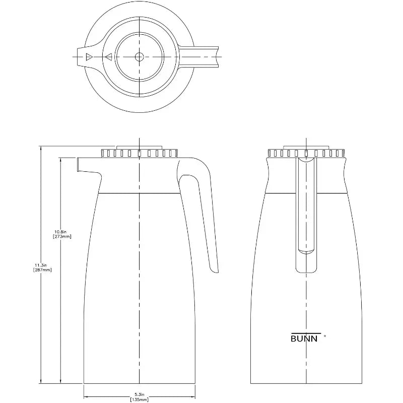 Bunn 1.9L (64oz) Single Pack Portable Thermal Carafe Server
