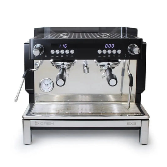 CREM EX3 2 Group Compact Mini Espresso Machine 6 Litres Black