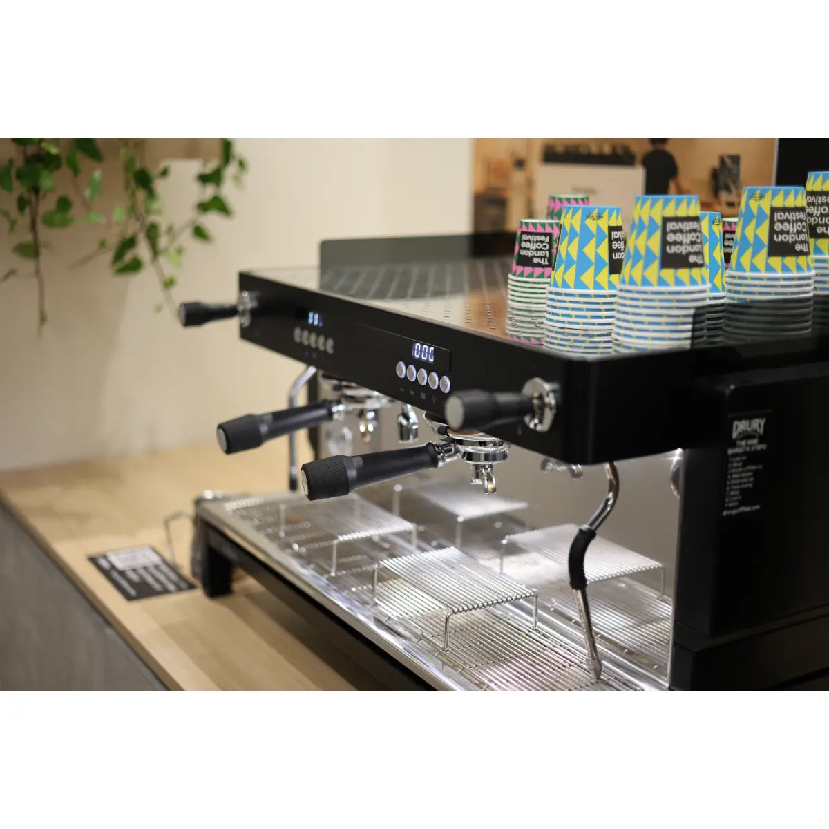 CREM EX3 2 Group Display Espresso Machine 11.5 Litres, Black & White TA