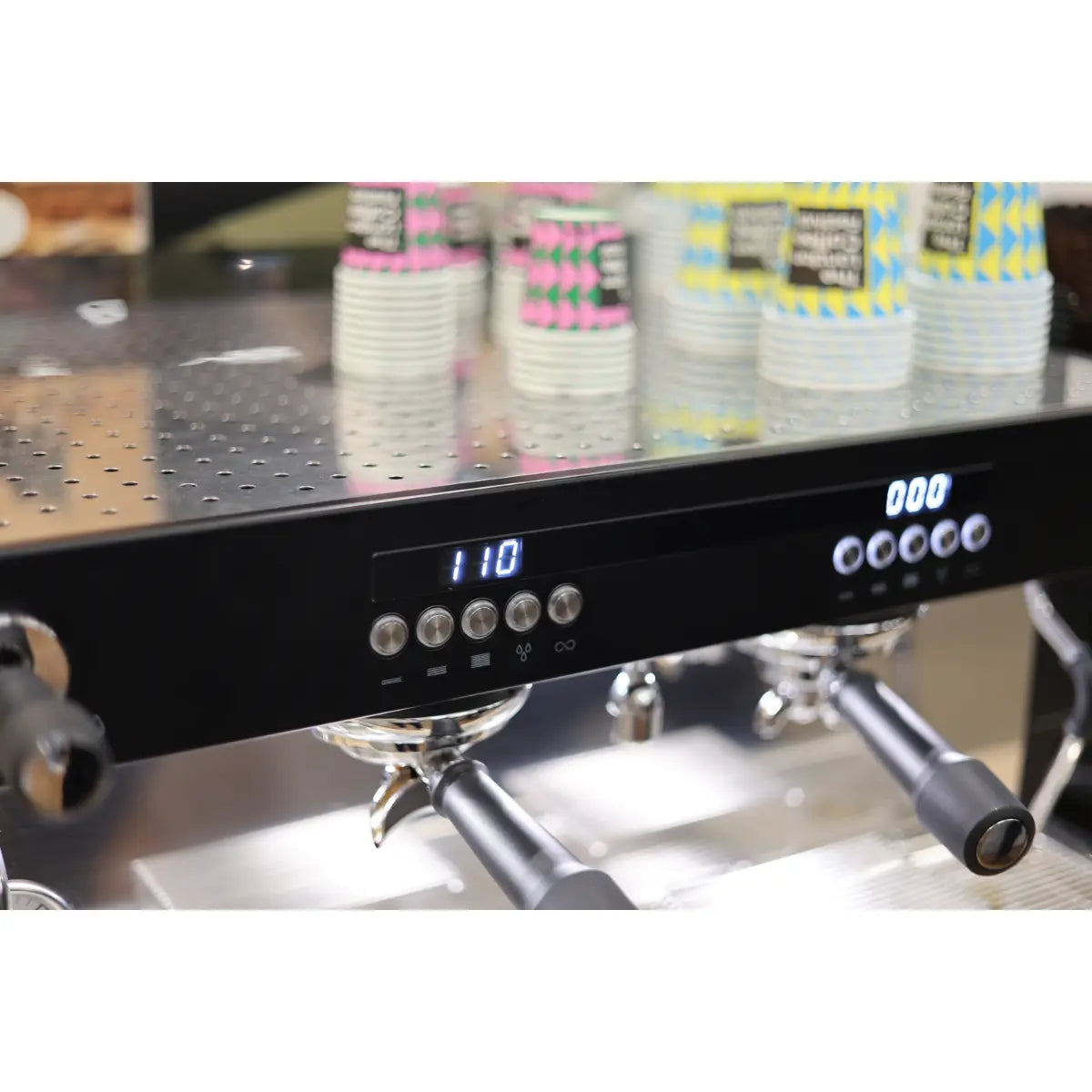 CREM EX3 2 Group Display Espresso Machine 11.5 Litres, Black & White TA