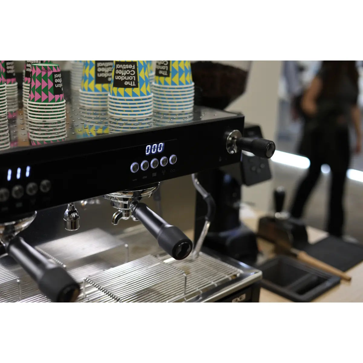 CREM EX3 2 Group Display Espresso Machine 11.5 Litres, Black & White TA