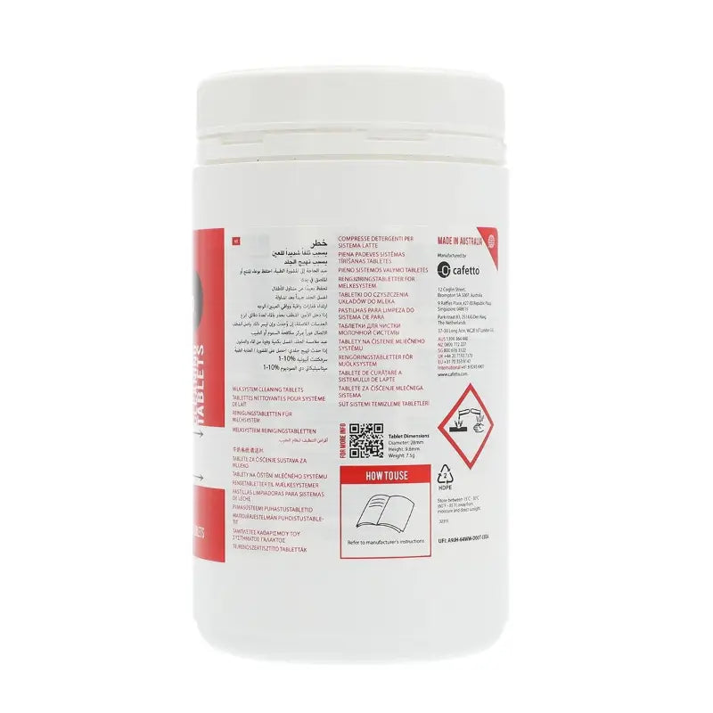Cafetto 9g T90 Cleaner - 62 Tablets