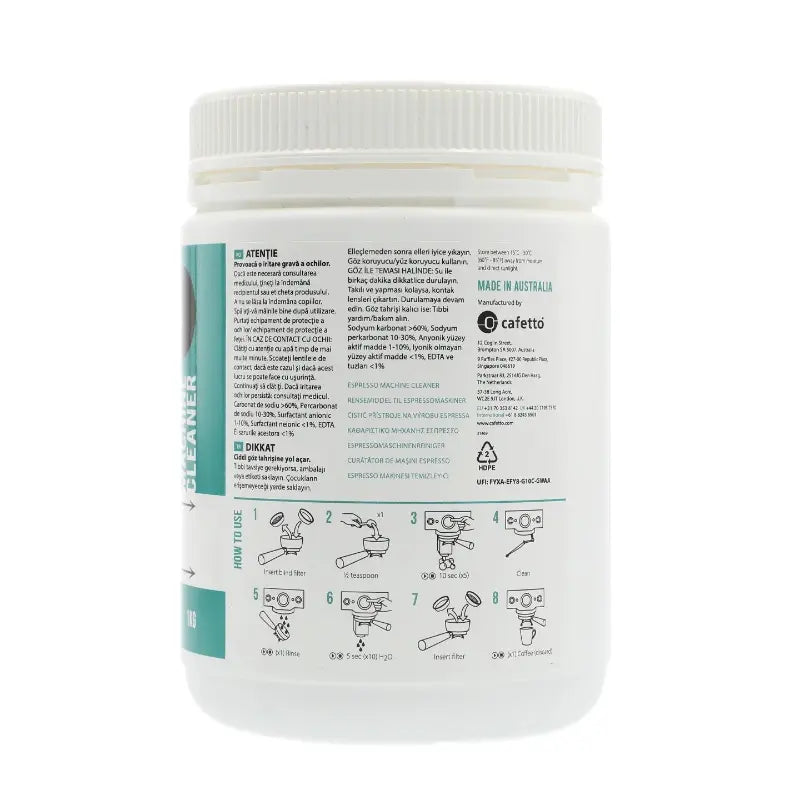 Cafetto EC2 Espresso Machine Cleaning Powder Carton - 1kg