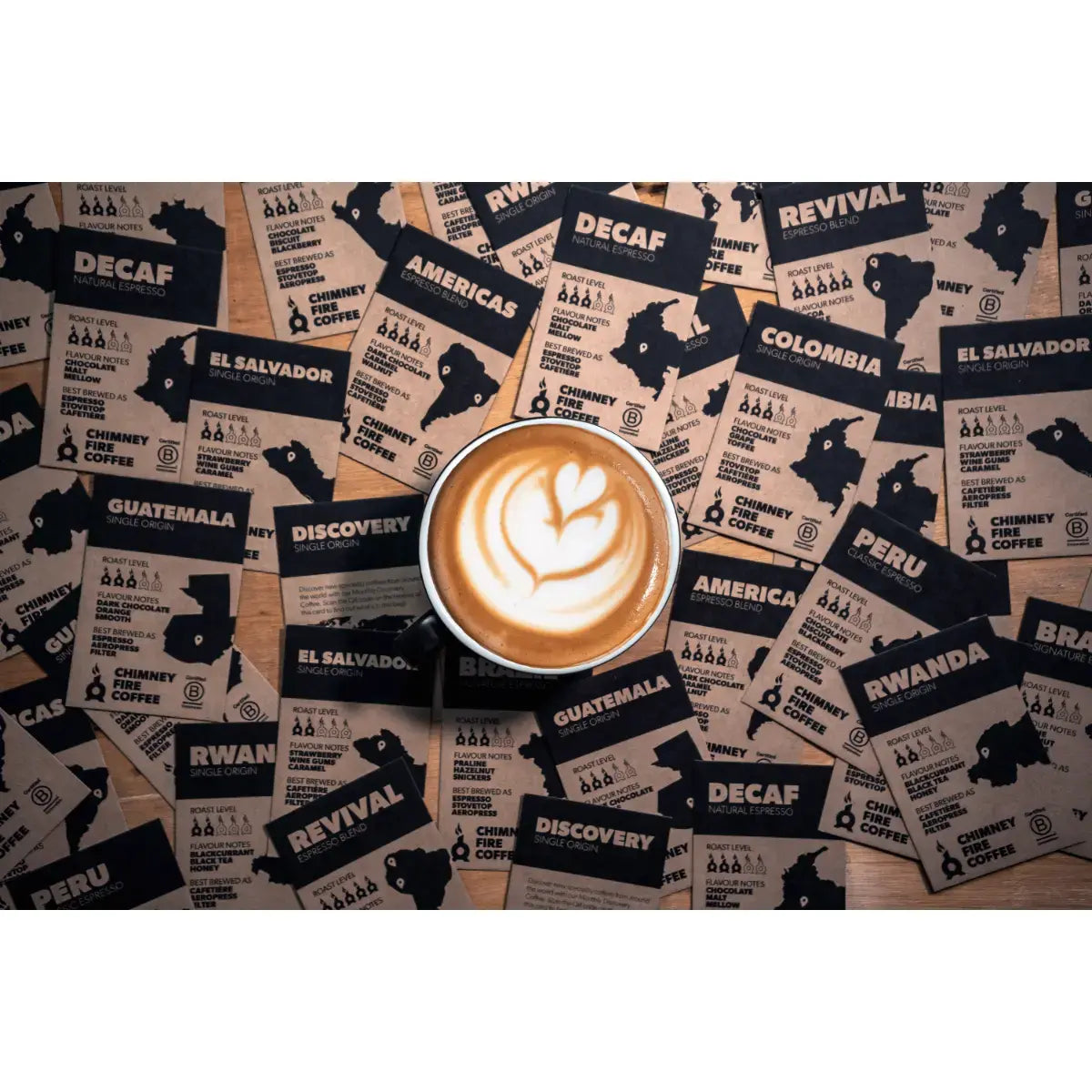 Chimney Fire Americas Coffee Beans - Dark Chocolate, Caramel, Walnut